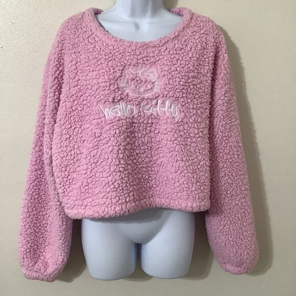 Hello Kitty Sanrio Cozycore Kawaiicore Gyaru Comfy Cozy Kawaii Sweatshirt Sz 0X - Picture 1 of 9
